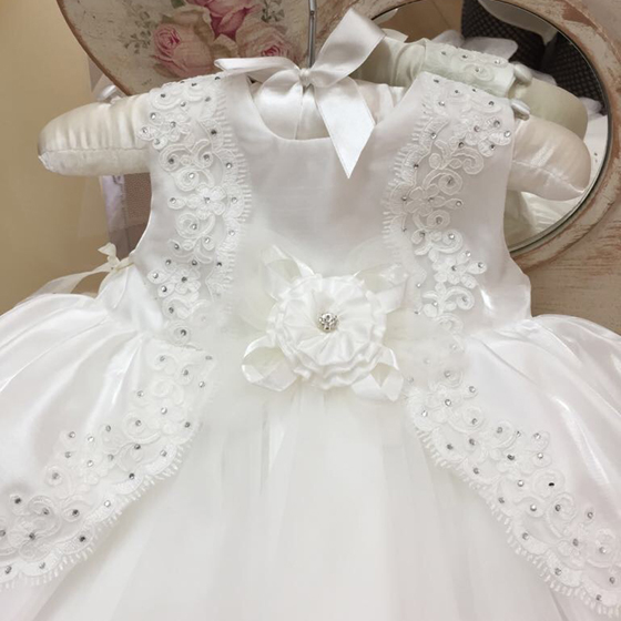 CT14393 Coute Tot Christening Dress